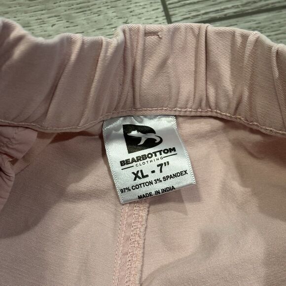 Bear Bottom Shorts Men's XL 7” Inseam Elastic Waist Chino Casual Preppy Pockets - Picture 3 of 5